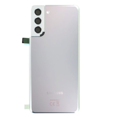 POKLOPAC ZA SAMSUNG S21 PLUS 5G, POKLOPAC+STAKLO KAMERE, ORIGINAL EU, SILVER