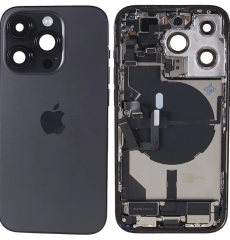 KUĆIŠTE ZA IPHONE 14, POKLOPAC + STAKLO KAMERE + OKVIR, CRNO