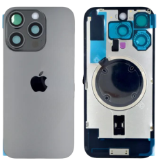 POKLOPAC + STAKLO KAMERE + OKVIR ZA APPLE IPHONE 16 PRO CRNI