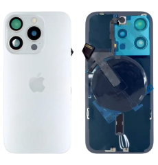POKLOPAC + STAKLO KAMERE + OKVIR ZA APPLE IPHONE 15 PRO BIJELI