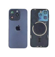 POKLOPAC + STAKLO KAMERE + OKVIR ZA APPLE IPHONE 15 PRO PLAVI