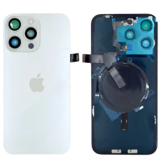 POKLOPAC + STAKLO KAMERE + OKVIR ZA APPLE IPHONE 15 PRO MAX BIJELI